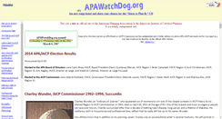 Desktop Screenshot of apawatchdog.org